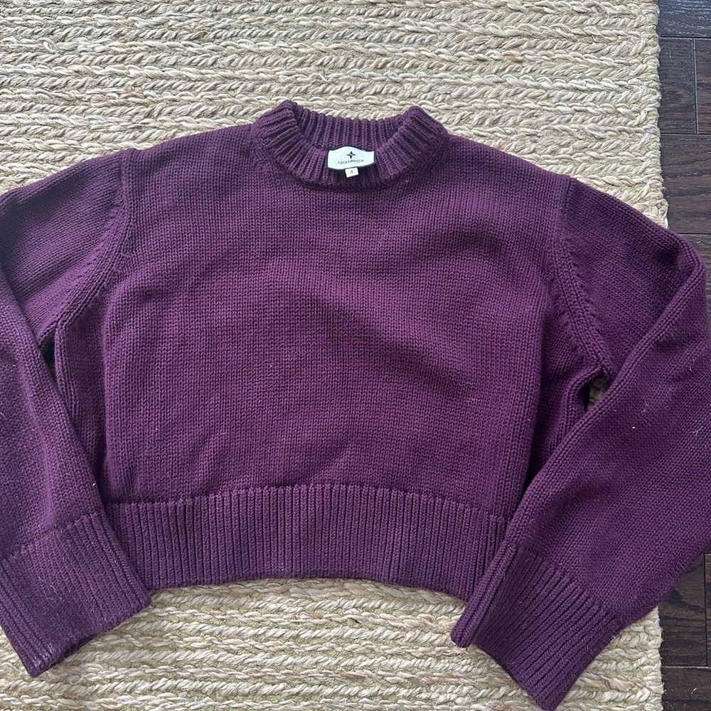Tuckernuck Rich Plum Crew Neck Sweater